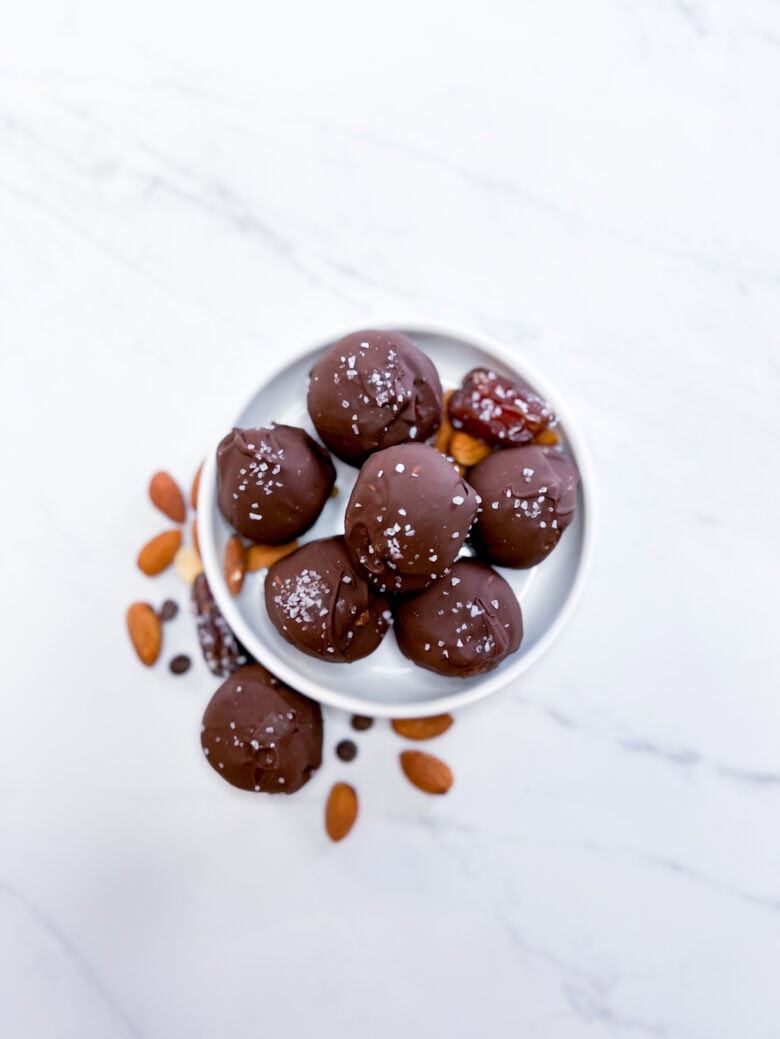 Healthy Salted Caramel Chocolate Bites Entirely Emmy