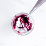 Berry Chia Pudding with Coconut Milk.
