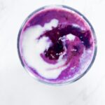 Smoothie with blueberries.