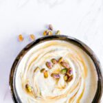 Whipped feta with honey.