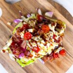 Classic Bacon wedge Salad—final product.