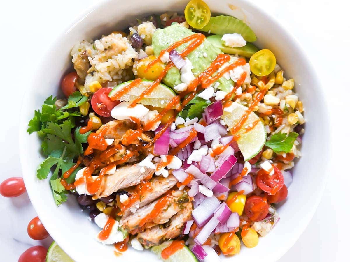 15 minute Hawaiian Chicken Salad Bowl - Simple Roots