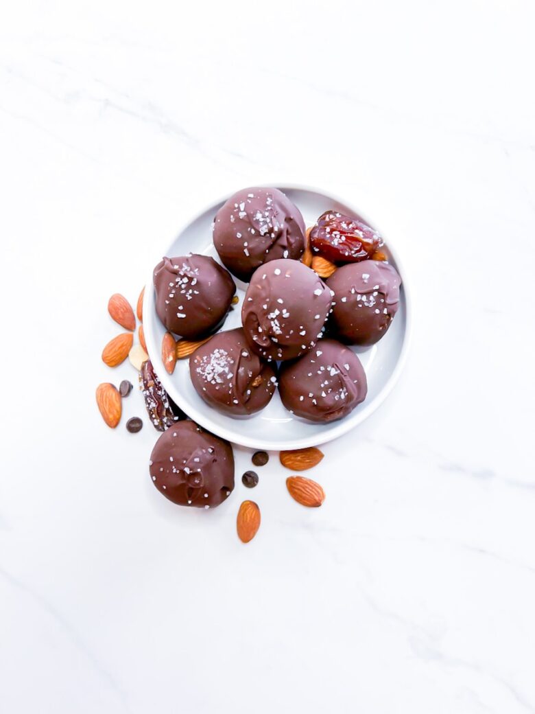 Salted caramel chocolate date balls.