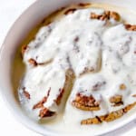 Finished cinnamon roll baked oats.