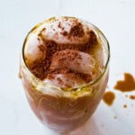 Finished easy iced mocha latte.