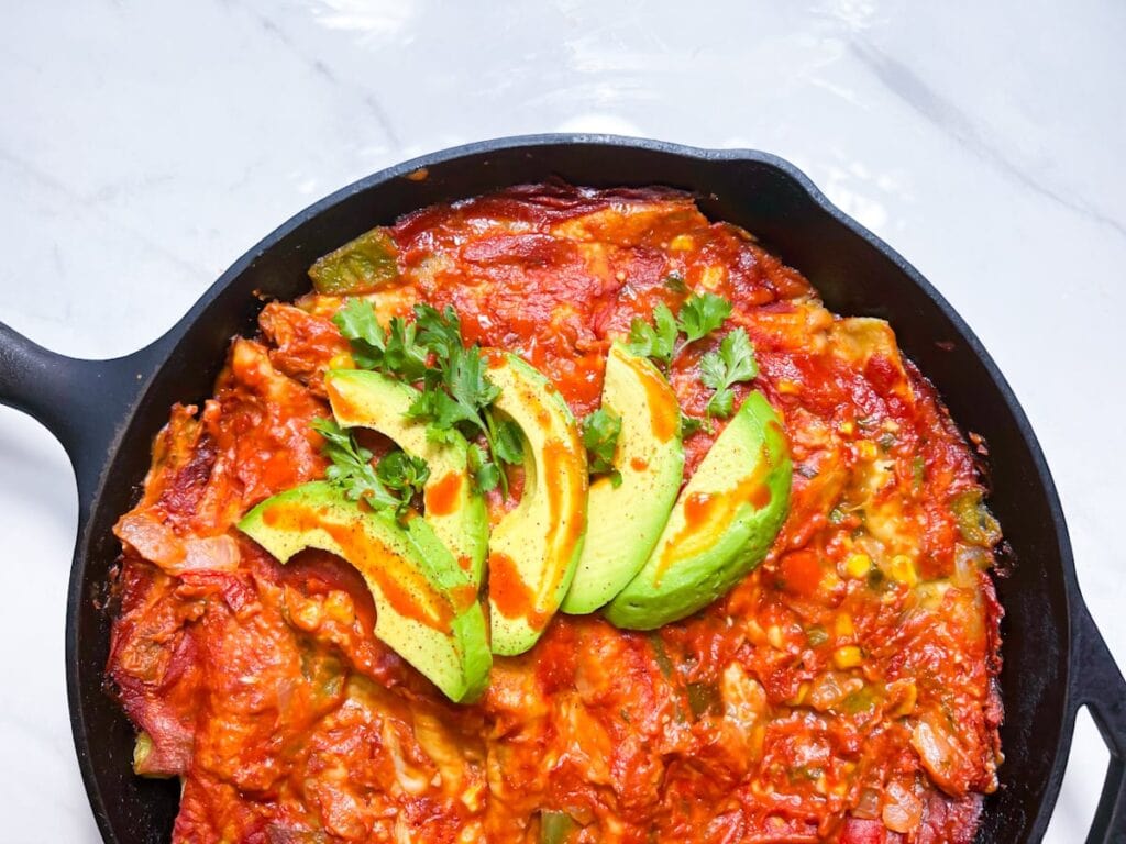 Dairy free chicken enchiladas