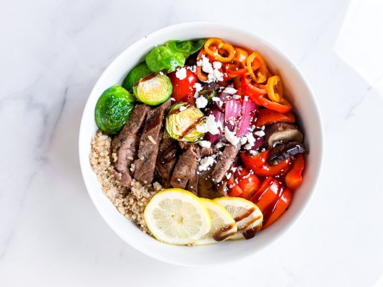 Balsamic steak bowls.