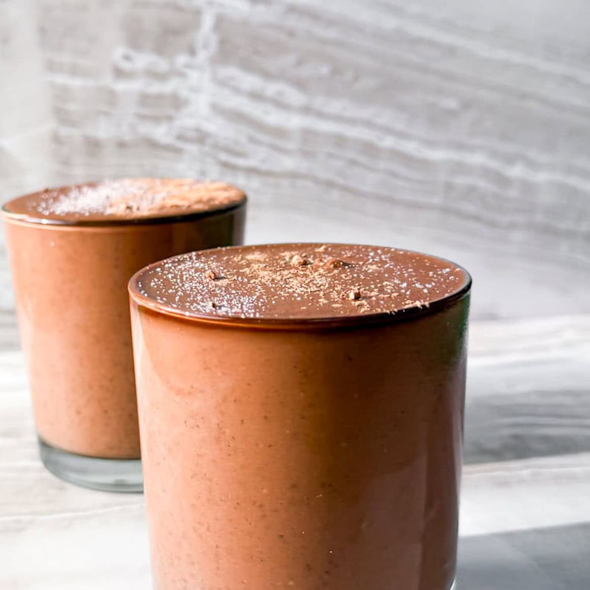 finished chocolate mousse chia pudding.