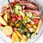 Peach Balsamic Steak Salad.