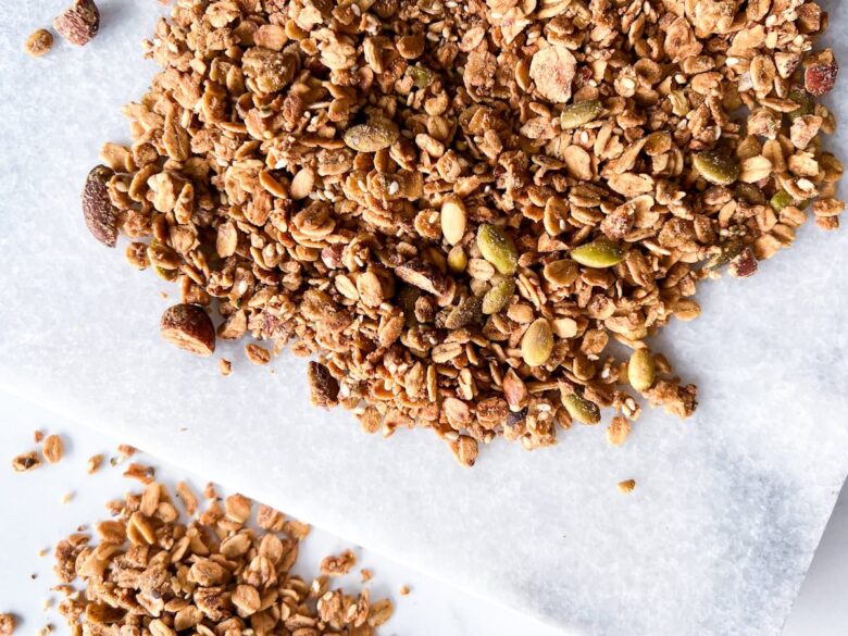 Vanilla Almond Granola With Hazelnuts