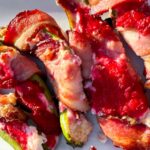 Air Fryer Bacon Wrapped poppers.
