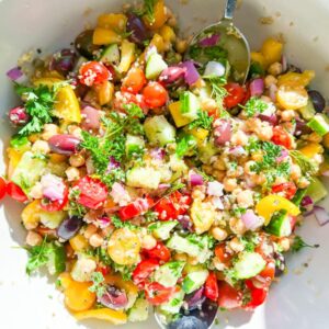 Greek quinoa salad.