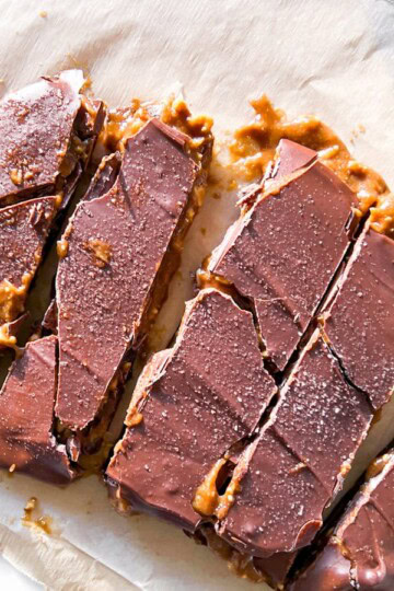 Salted caramel date bark.