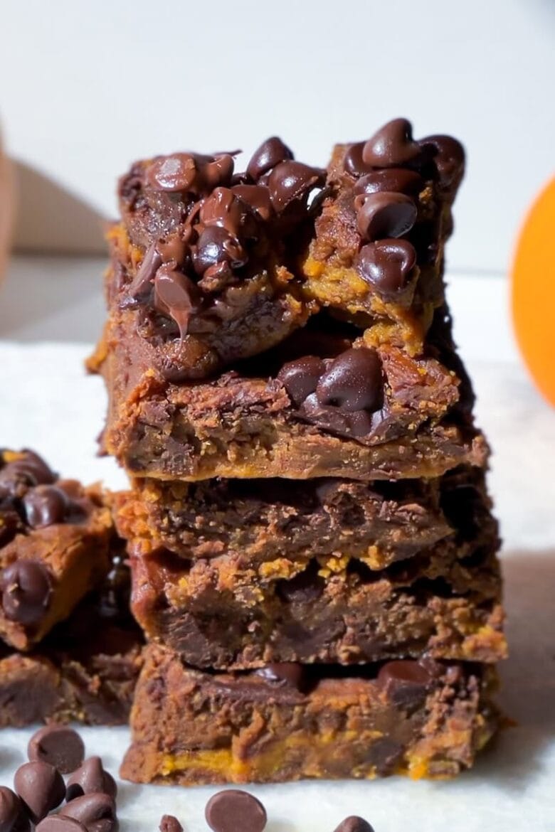 Pumpkin chickpea blondies.