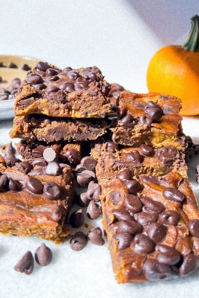 Pumpkin chickpea blondies.