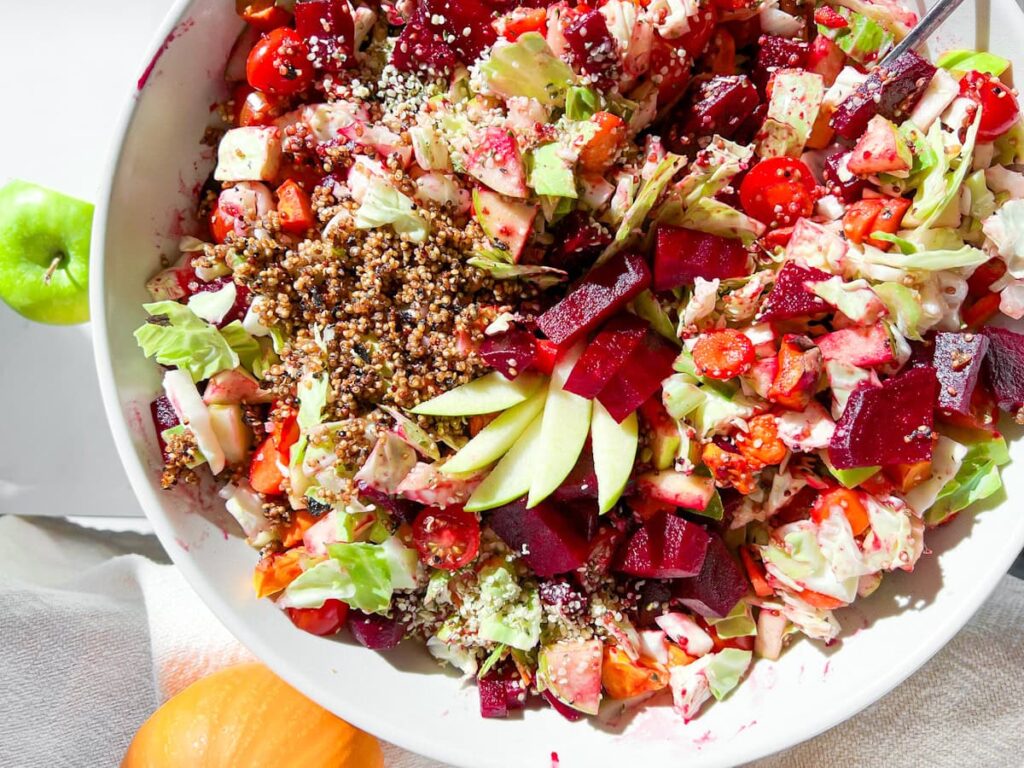 Roasted Beet Quinoa Salad.