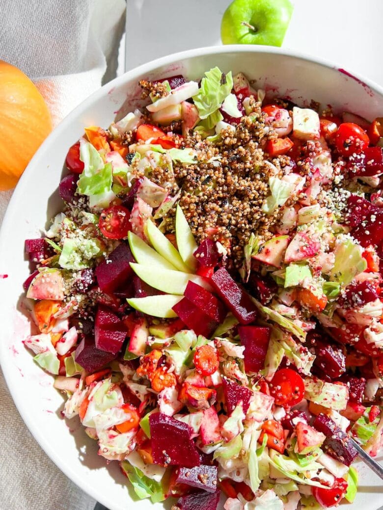 Roasted Beet Quinoa Salad.