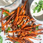 Roasted carrots with whipped feta