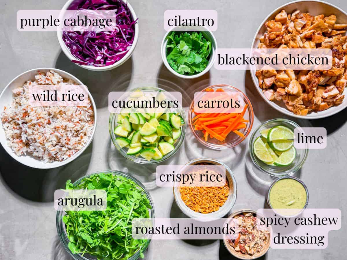Sweetgreen crispy rice bowls ingredients.