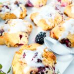 Gluten-free blackberry scones.