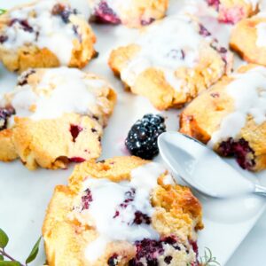 Gluten-free blackberry scones.