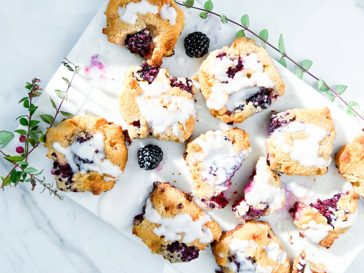 Gluten-free blackberry scones