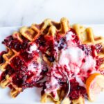 Oat flour waffles.