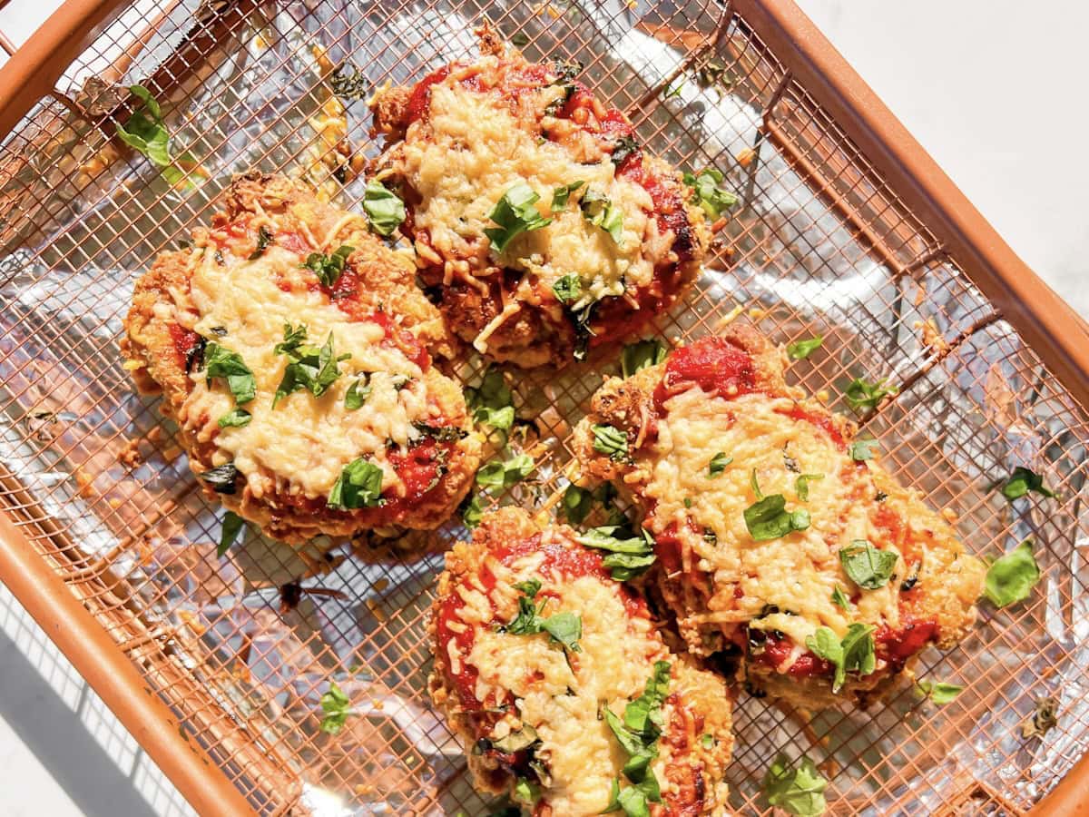 Homemade chicken Parmesan.