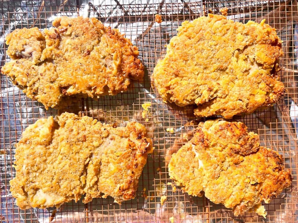 Fried chicken Parmesan.