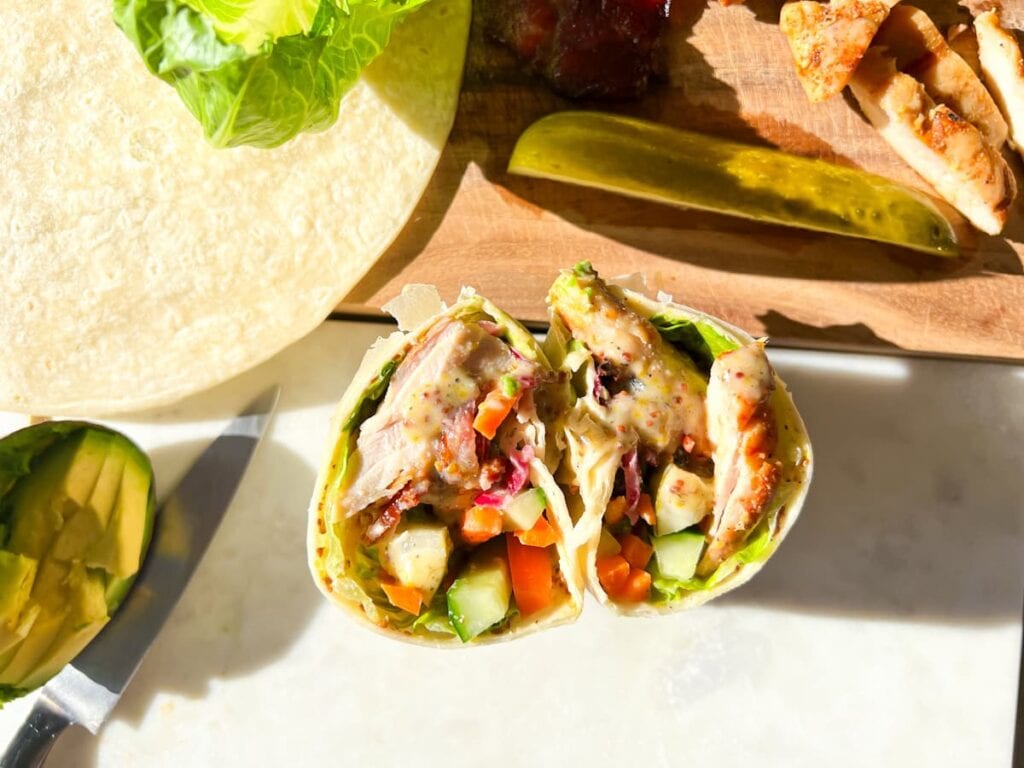 Honey Mustard Chicken Wrap.