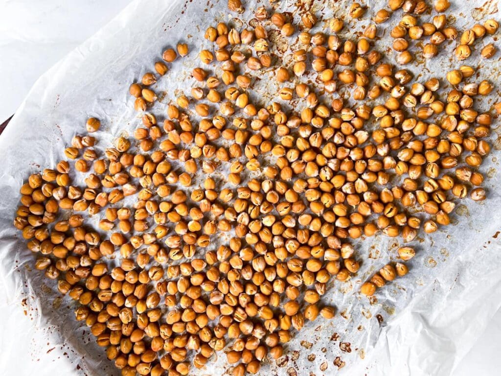 Roasted chickpeas.