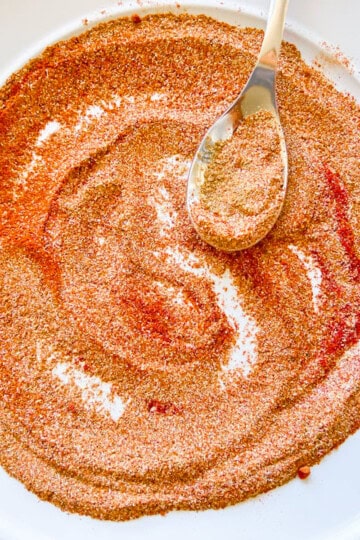 Homemade chicken taco seasoning.