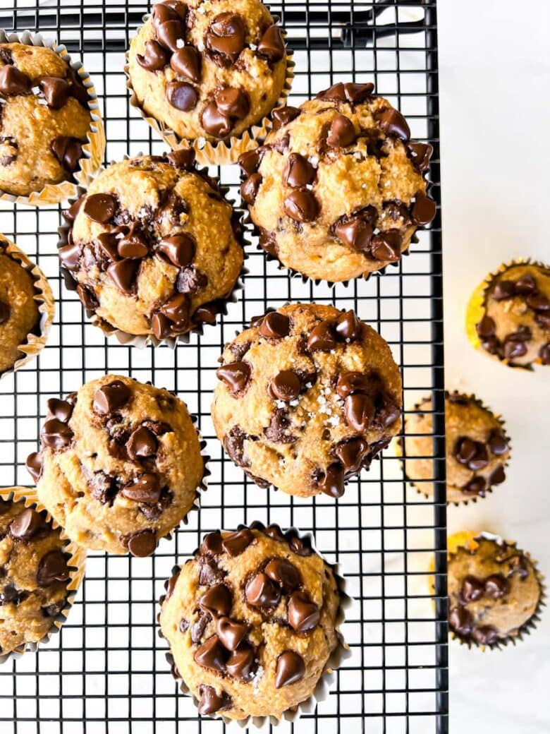 Banana Chocolate Chunk Muffins.