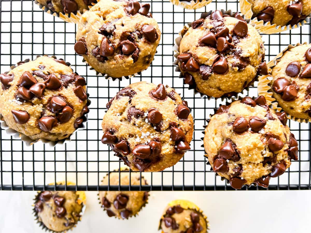 Banana Chocolate Chunk Muffins.