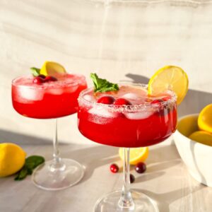 Cranberry Ginger beer Mocktail.