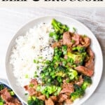 Panda Express beef and broccoli ingredients.