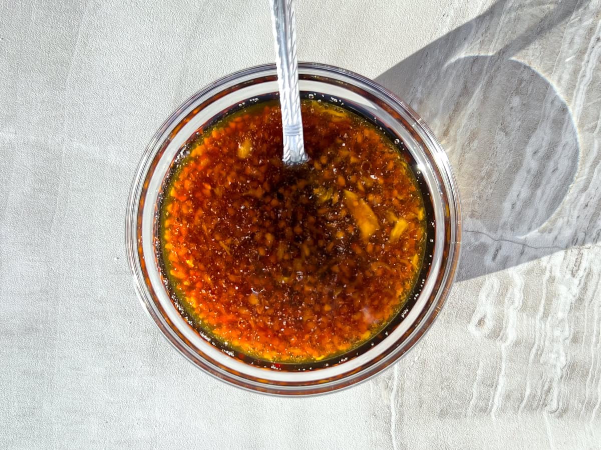 Panda express broccoli and beef sauce.