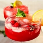 Cranberry Ginger Beer Mocktail pin image.
