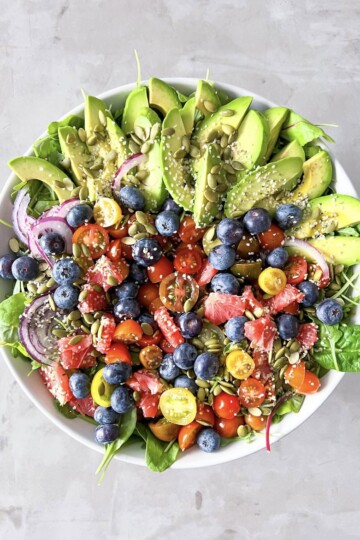 Arugula and Spinach Salad.