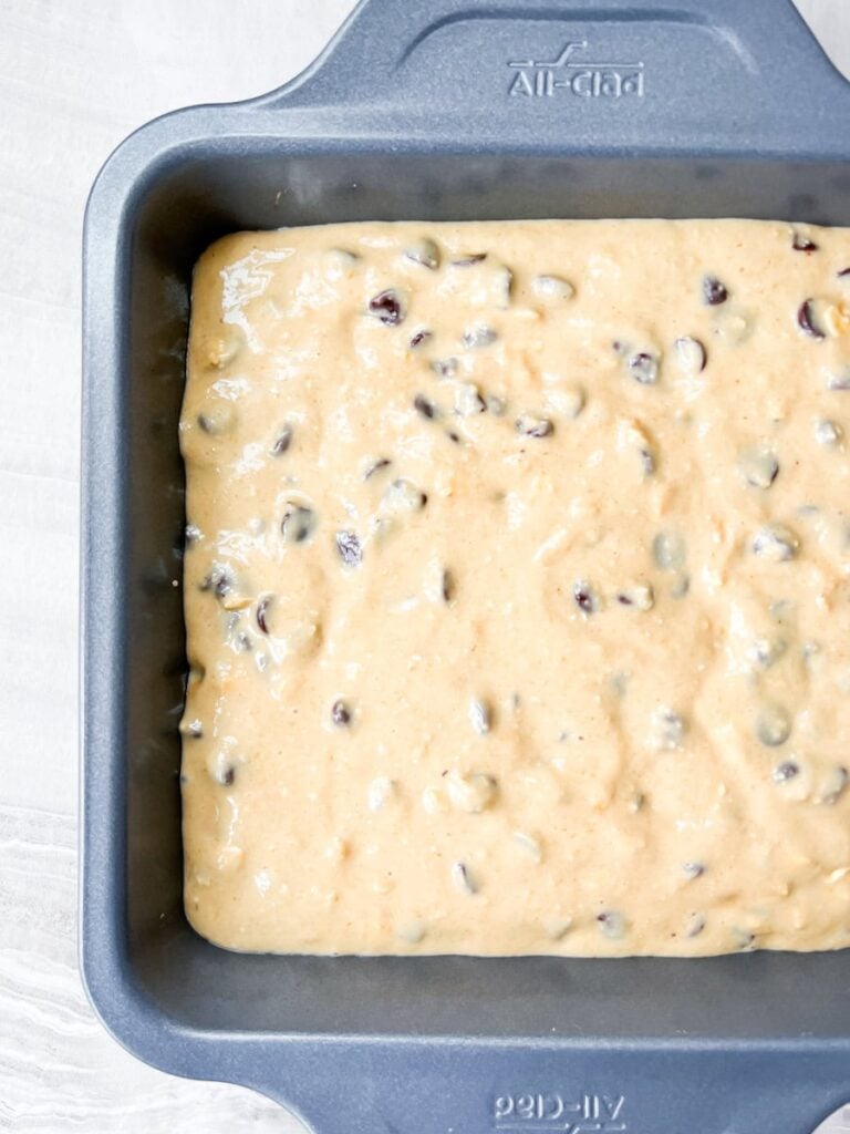 Baked Oats Batter.