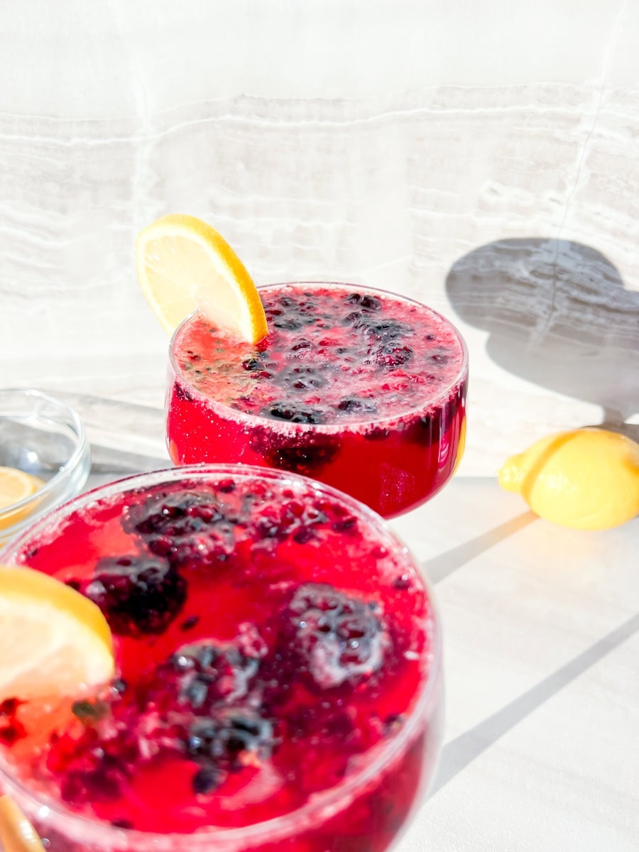 Blackberry Lemon Mocktail.