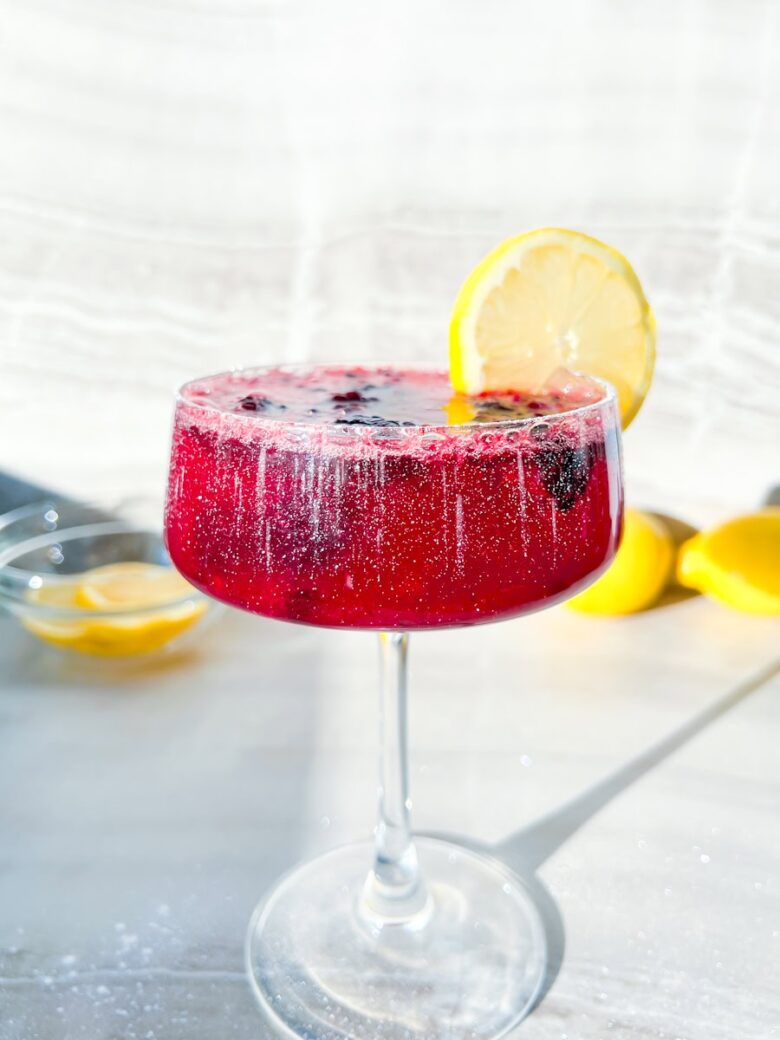 Blackberry Lemon Mocktail.