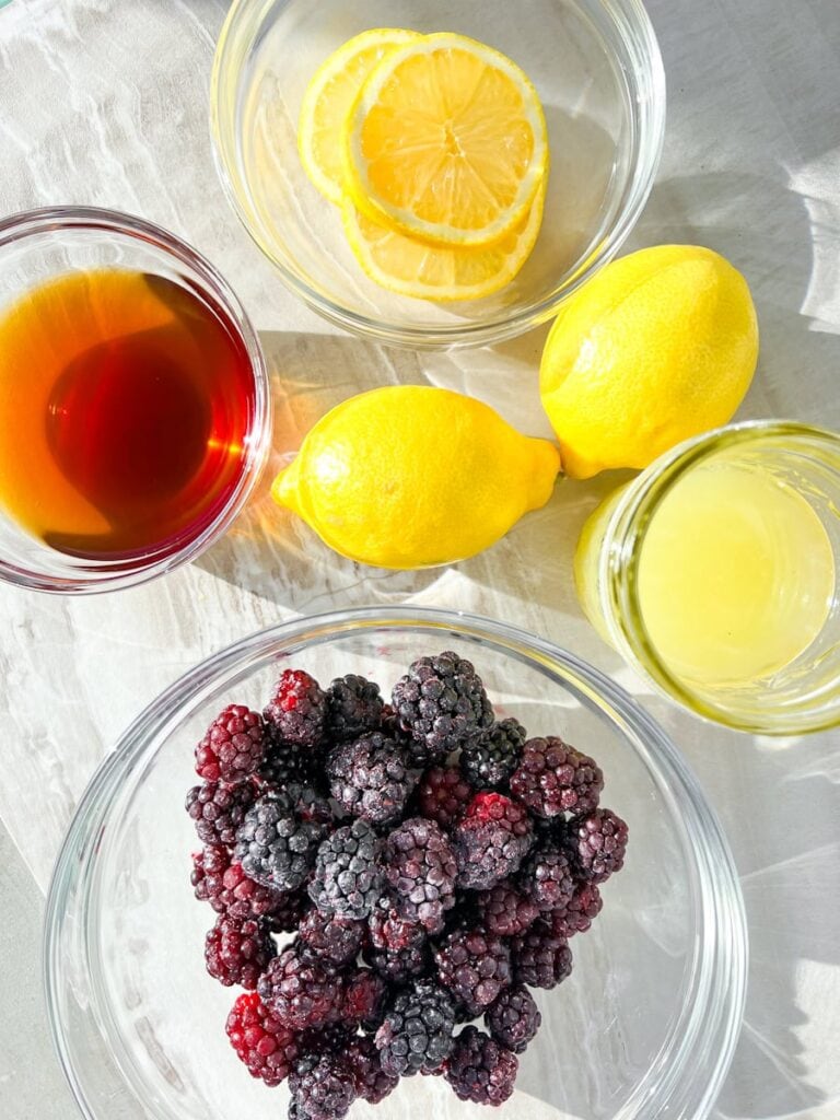 Mocktail Ingredients.