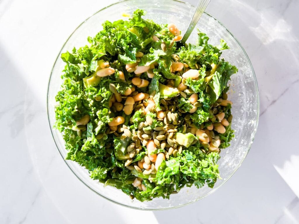 Kale and White Bean Salad.