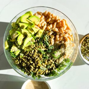 Kale and White Bean Salad Erewhon Copycat.