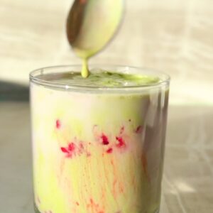 Sweet Raspberry Matcha.