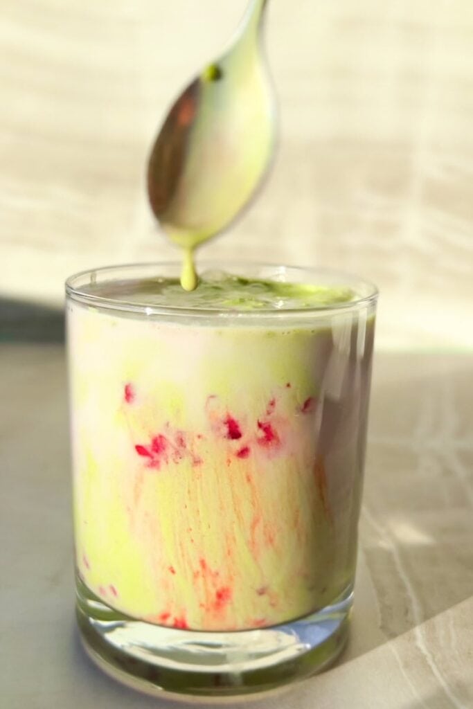 Sweet Raspberry Matcha.