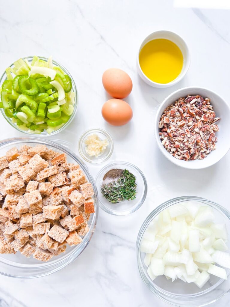 Ingredients for the stuffing.