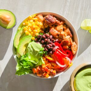 Southwest chicken bowls.
