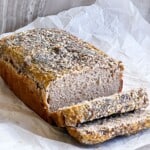 Buckwheat bread pinterest image.